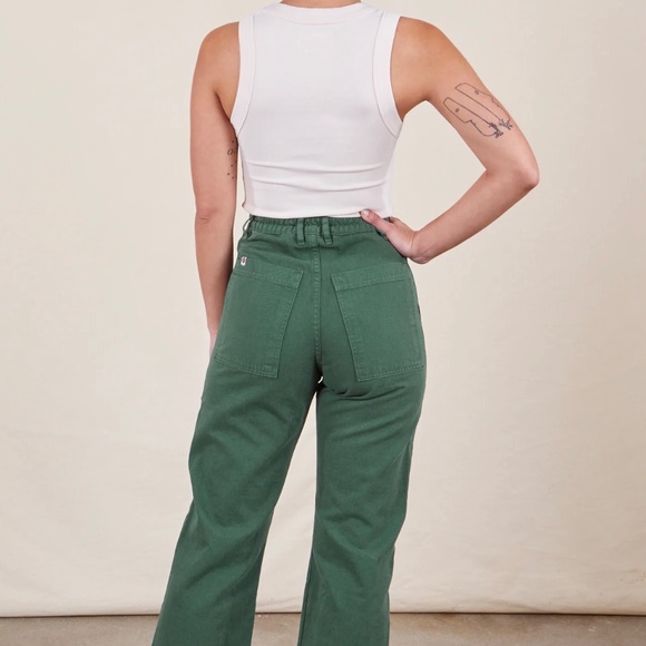 NWT BIG BUD PRESS Work Pants Emerald Green Regular length XXS - Picture 2 of 5